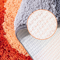 Tapis de bain shaggy résistants à l'usure, lavables en machine, avec adorable motif abeille, doux et confortables pour la maison
