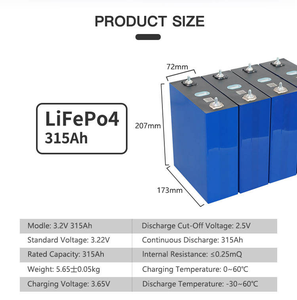 Batería de Litio Prismática Recargable LiFePO4 de 3.2V 315Ah con Más de 10000 Ciclos <span class=keywords><strong>ASEC</strong></span>, Sistema de Almacenamiento de Energía Doméstica de 16KWH - Product Image 5