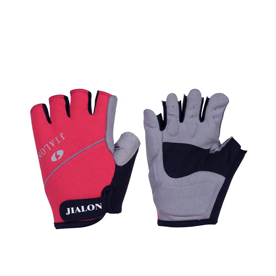 Factory Price Short Finger Red Mountain Bike Gloves For Kids Audults