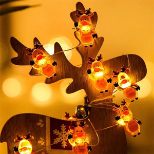 Led dây đồng Pin hoạt động giáng sinh Santa Claus Hươu Snowman chuỗi ánh sáng Xmas <span class=keywords><strong>c</strong></span>ây trang trí - Product Image 4