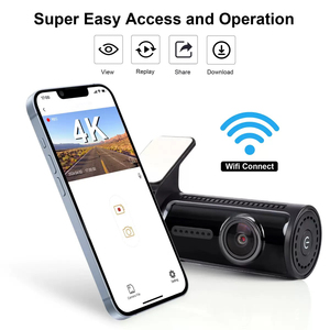 1.47 IPS Màn Hình Nhỏ Máy Ảnh Xe DVR Lái Xe Ghi Âm 4K + 1080P Phía Trước Và Phía Sau Wifi GPS Ứng Dụng Điều Khiển Tầm Nhìn Ban Đêm Dash Cam 4K - Product Image 3