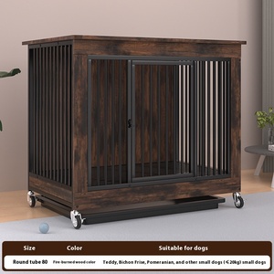 Commercio all'ingrosso di fabbrica di medie dimensioni in legno solido gabbia per cani robusto pulsante rimovibile Anti-morso spesso mobili transfrontalieri cane <span class=keywords><strong>da</strong></span> esportazione - Product Image 6