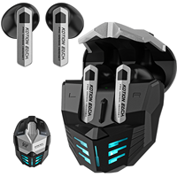 Nouveaux écouteurs sportifs sans fil tendance style Mecha, audio stéréo à faible latence, longue autonomie, écouteurs légers pour jeux, musique et appels