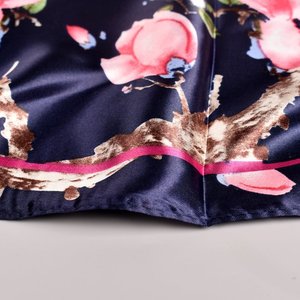 Design <span class=keywords><strong>de</strong></span> fleurs <span class=keywords><strong>de</strong></span> pêche pour femmes 35 "Satin <span class=keywords><strong>carré</strong></span> en <span class=keywords><strong>soie</strong></span> comme des foulards et des enveloppes pour dormir - Product Image 6