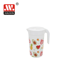 Haixing Nhựa Bán Buôn Nước Nhựa <span class=keywords><strong>Pitcher</strong></span> Với Nắp In-Khuôn Mẫu Nhãn - Product Image 1