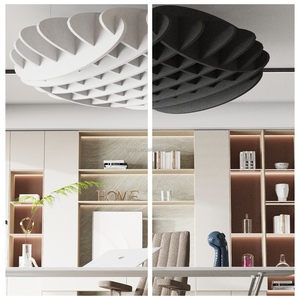 Deflettore appeso a soffitto per uso ufficio con Design moderno stile in fibra di poliestere deflettore materiale fonoassorbente - Product Image 5