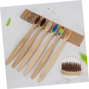 Adult Premium Eco-friendly Biodegradable Soft Bristles Charcoal for <b>Disposable</b> Lightweight Individually Kraft <b>Toothbrush</b> - Product Image 5