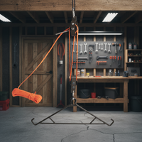 Cintre de cerf portable extérieur 4:1 jeu suspendu Gambrel avec accessoire de chasse essentiel en acier et caoutchouc avec corde