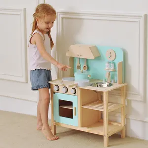 Лидер продаж, детский деревянный кухонный набор для ролевых игр, игрушка для девочек, малышей 3 +