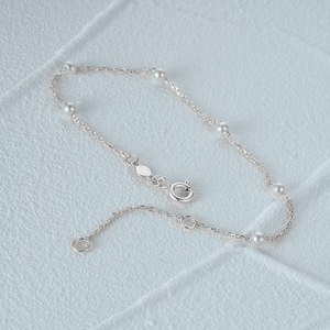 Pulsera de Perlas de Plata de Ley S925 con Cadena Ajustable Estilo Chic Ins <span class=keywords><strong>para</strong></span> <span class=keywords><strong>Mujer</strong></span>, Pulseras de Cadena con Perlas Barrocas Plateadas - Product Image 4