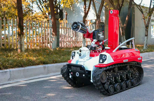 Op Maat Gemaakte Optionele 500M Laserverlichtende Dual Payload Mobiele 2mp 33x Zoom Dag/Nacht Brandbestrijding Robot Voertuig <span class=keywords><strong>Ptz</strong></span> <span class=keywords><strong>Camera</strong></span> - Product Image 6
