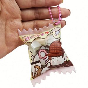 One Piece Custom Candy Bag Keychain Anime <b>Key</b> <b>Chain</b> Shaker Candy Charm Keychain - Product Image 1
