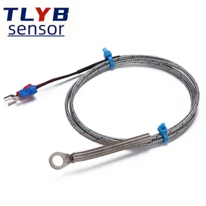 K-type Patch Thermocouple M6 Gaskets For K-type Precision Temperature Sensor With Cold-pressed Nose Probe