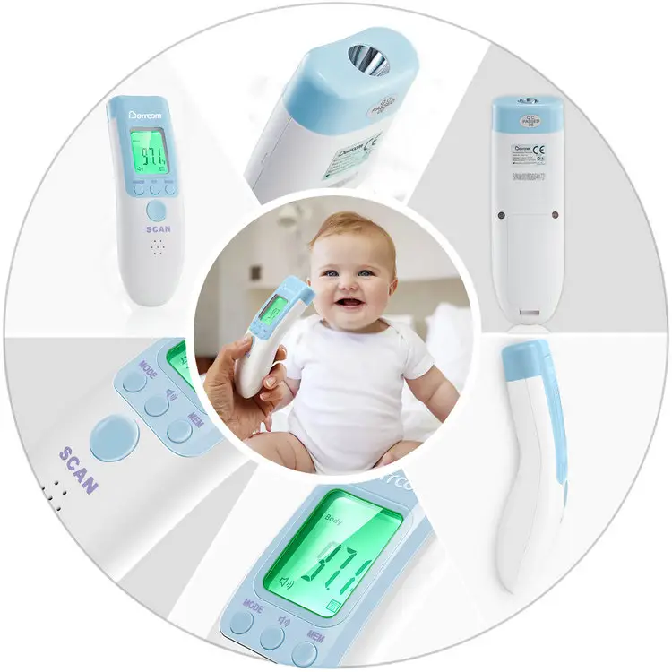 Hot sale battery usb baby medical non-contact infrared forehead body infrared thermometer