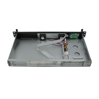 Boîtier de serveur industriel standard 19 pouces 1U, alimentation FLEX 1U, boîtier Mini ITX, emplacement d'extension PCIe pleine hauteur, prise en charge de deux disques durs