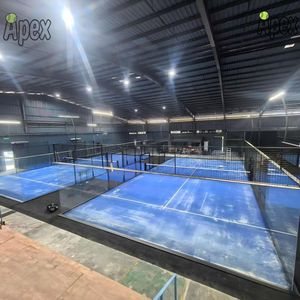 शीर्ष एजेंट चाहते थे कि पैडल टेनिस आपूर्तिकर्ता के लिए पैनोरामिक पैडल कोर्ट ने लोगो को 12 मिमी टेम्पर्ड ग्लास और हाई-स्ट्रेचर फ्रेम को अनुकूलित किया - Product Image 3