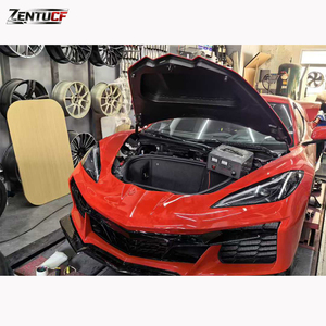 Pour <span class=keywords><strong>Chevrolet</strong></span> <span class=keywords><strong>Corvette</strong></span> C8 2020+, modifiée avec des pare-chocs avant et arrière en matériau PP de style Z06 et échappement. - Product Image 6