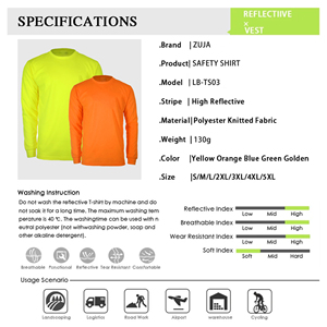 In Stock maglietta per il tempo libero a manica lunga Unisex traspirante Color fluorescente - Product Image 5