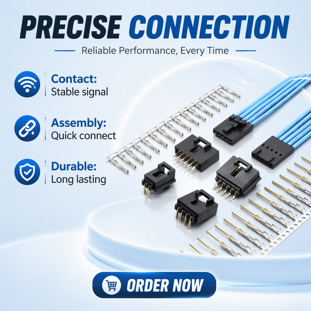 2.54mm Pitch Wire to Board Connector MX2.54 SL Series Alternative KR2541 DIP SMT Wafer Housing Terminal for Energy Storage