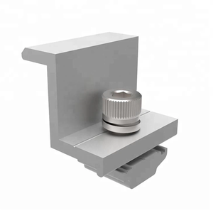 Pince intermédiaire réglable en aluminium pour système de support de panneaux solaires, certifiée TUV, résistance au vent 42 m/s, résistance à la neige 1,4 KN/m - Product Image 3