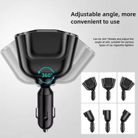 Autolader 5-poorts 336W sigarettenaanstekeradapter PD USB 66W supersnel opladen telefoonlader stopcontact 12-24V universeel