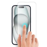Protecteur d'écran mobile en verre trempé 9H transparent anti-rayures pour Iphone 15