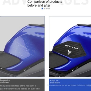 <span class=keywords><strong>Pegatina</strong></span> para Tanque de Combustible Yamaha MT-09/SP 24-25, Diseño de Espina de Pescado, <span class=keywords><strong>Antideslizante</strong></span>, Antiarañazos, de Goma, para Colocación Lateral, 28x14x2cm, Repuesto Nuevo 1 - Product Image 5