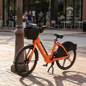 <span class=keywords><strong>Bicicleta</strong></span> Compartida de Aluminio Reforzado con Bloqueo 4G IoT, <span class=keywords><strong>Bicicleta</strong></span> Eléctrica Inteligente para Flotas de Alquiler Urbano - Product Image 4