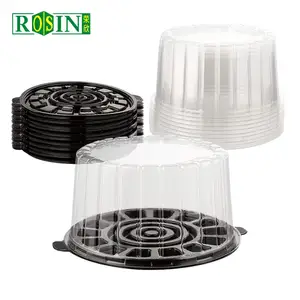 6 7 8 11 Inch Wegwerp Plastic Ronde Cake Dome Container Met Deksel Doorzichtige Cakebox Voor Bakkerij