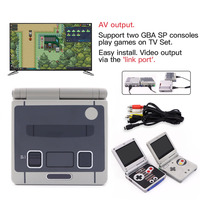 Kit LCD rétroéclairé 2 joueurs Version TV GBA SP IPS pour console de jeu Game Boy Advance SP GBA SP
