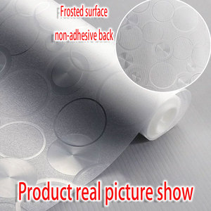 Película electrostática decorativa de círculo esmerilado de PVC translúcido de privacidad de estilo moderno <span class=keywords><strong>para</strong></span> <span class=keywords><strong>ventanas</strong></span> de oficina en casa precios al por mayor Stock - Product Image 2