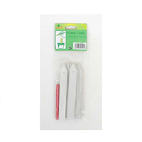 100 étiquettes de plantes en bambou durables, marqueurs de jardin, crayons, étiquettes en bois écologiques (blanc/jaune) pour le jardinage, logo personnalisé