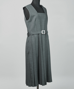 Vestido de Verano sin Mangas con Tirantes, Informal, para Uniforme Escolar, Producción en Pequeñas Cantidades, Lavable, Cuello Cuadrado, Simple, 2025 - Product Image 2