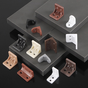 Shengshimingxin Plastic L-Shaped Corner <b>Brackets</b> Small Medium Large Durable Furniture Cabinet Support Connectors - Product Image 1