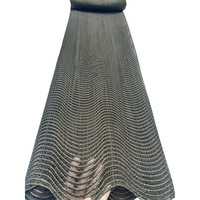 Tissu en dentelle de corde pure d'Osmanthus soluble dans l'eau, multicolore et luxueux, broderie africaine traditionnelle en strass, brillant et luxueux