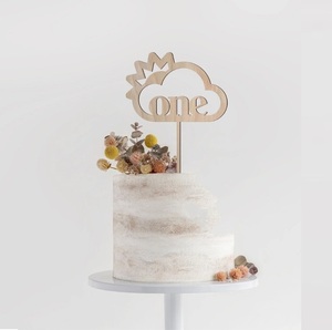 Décoration de gâteau en bois « Un an » pour fête d'anniversaire, nouveau-né, 1er anniversaire, baby shower, fête d'enfants, anniversaire de mariage - Product Image 5