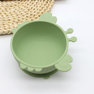 Juego de Vajilla de Silicona de Grado Alimenticio OEM/ODM para Bebés, Plato con Forma de Cangrejo, Cuchara, Tenedor, Tapetes y Placemats, Libre de BPA, Kit de Vajilla para Niños Pequeños - Product Image 3