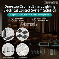 Boîtier de distribution LED 12/24V à 6 ports de sortie avec vis et ruban adhésif double face, contrôlé par interrupteur