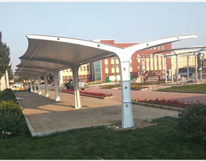 New Design Waterproof Aluminium Nature Carports Polycarbonate <b>Roof</b> UV Coated Cantilever Single Car Shelter - Product Image 6