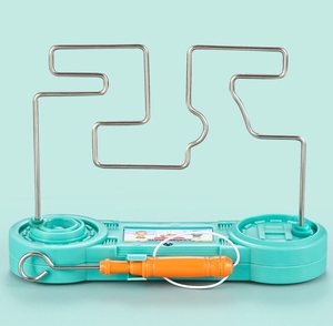 Jeu de labyrinthe électrique pour l'entraînement de la concentration, jeu de bureau, ligne de feu, impact, coordination œil-main, puzzle, interaction de combat - Product Image 1