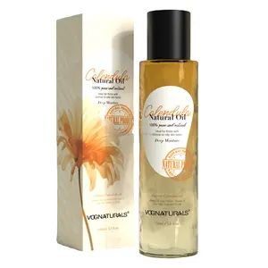 Private Label Almond Face Oil Base Moisturizer Oil for Body Hair Face Calendula Essential Facial Oil