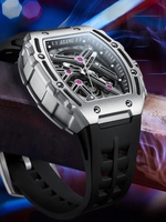 AILANG 8098 caoutchouc lumineux fournisseur nouvelle montre hommes luxe mécanique automatique montre de sport étanche Tonneau montre