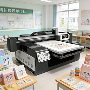 低成本、多用途 9060UV 平板式 UV 打印机 UV DTF 喷墨打印机，适用于手机壳、玻璃瓶、名片 - Product Image 1