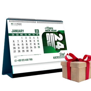 Calendario de escritorio barato simplificado hecho 2026 regalo personalizado de China logotipo personalizado estilo de artículo Papel de encuadernación Tipo de Material de impresión en Color - Product Image 1