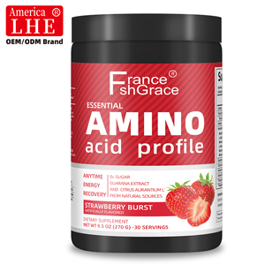Customized Shecome Amino Acid Profile Powder Strawberry Flavour Supplement for Immune System Support for Adults Amino Energy - Product Image 1