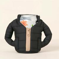 OUYOOLE Housse Isotherme Antidérapante pour Canette de Bière en Polyester pour Hommes et Femmes Amateurs de Bière (Rouge)