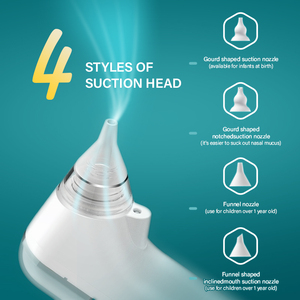 Aspiratore nasale professionale per bambini in Silicone per uso alimentare pulitore per naso con luce a LED grande aspiratore per bambini - Product Image 2