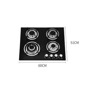 4 Burner bếp gas gia cố thủy tinh được xây dựng trong gas <span class=keywords><strong>HOB</strong></span> điện cho hộ gia đình khách sạn hoạt động ngoài trời LPG tương thích - Product Image 6