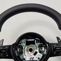 Setir Mobil Kulit Kustom untuk BMW F80 F10 F15 M4 M5 M6 X3 X4 E70 E90 M3 F30 F32 Suku Cadang Interior Mobil