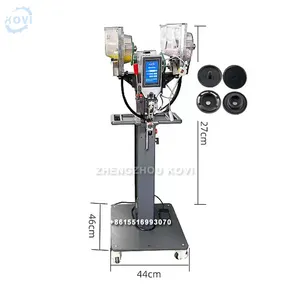 semi automatic snap button attaching button sewing machine industrial